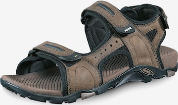 MEINDL Sandalen 'Capri' in Bruin: voorkant