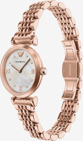 Emporio Armani Analog watch 'GIANNI' in Gold: front