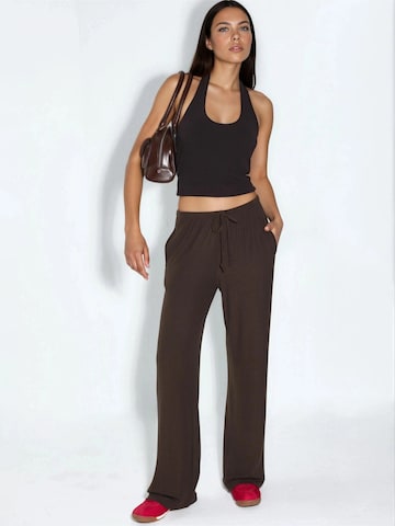 Busem Wide Leg Hose in Braun