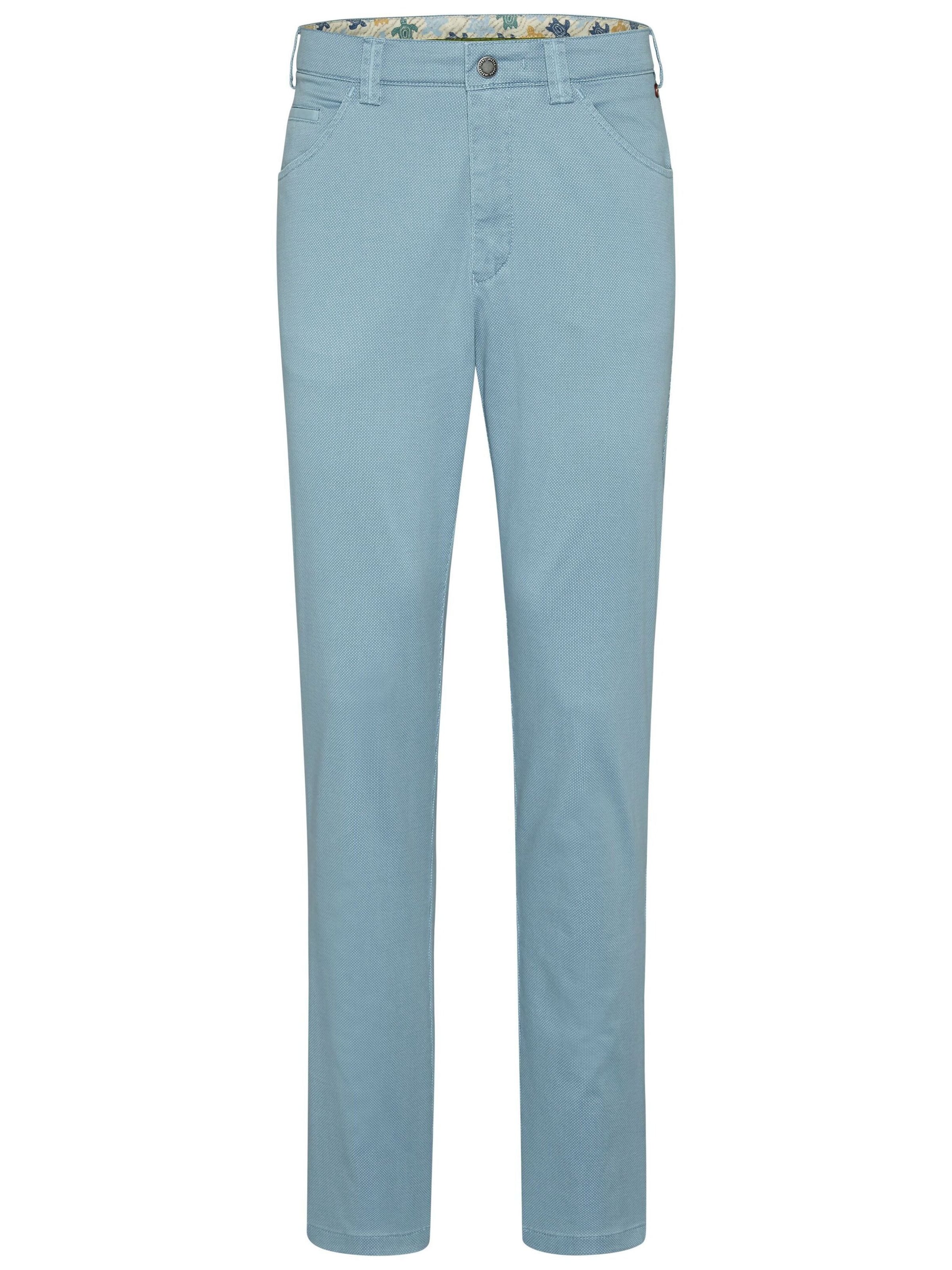 MEYER Chino 'Dublin' in Blauw: voorkant