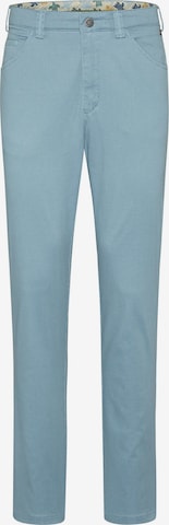 MEYER Regular Chino Pants 'Dublin' in Blue: front