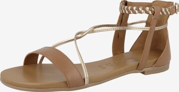 TAMARIS Sandals 'Worms' in Brown: front