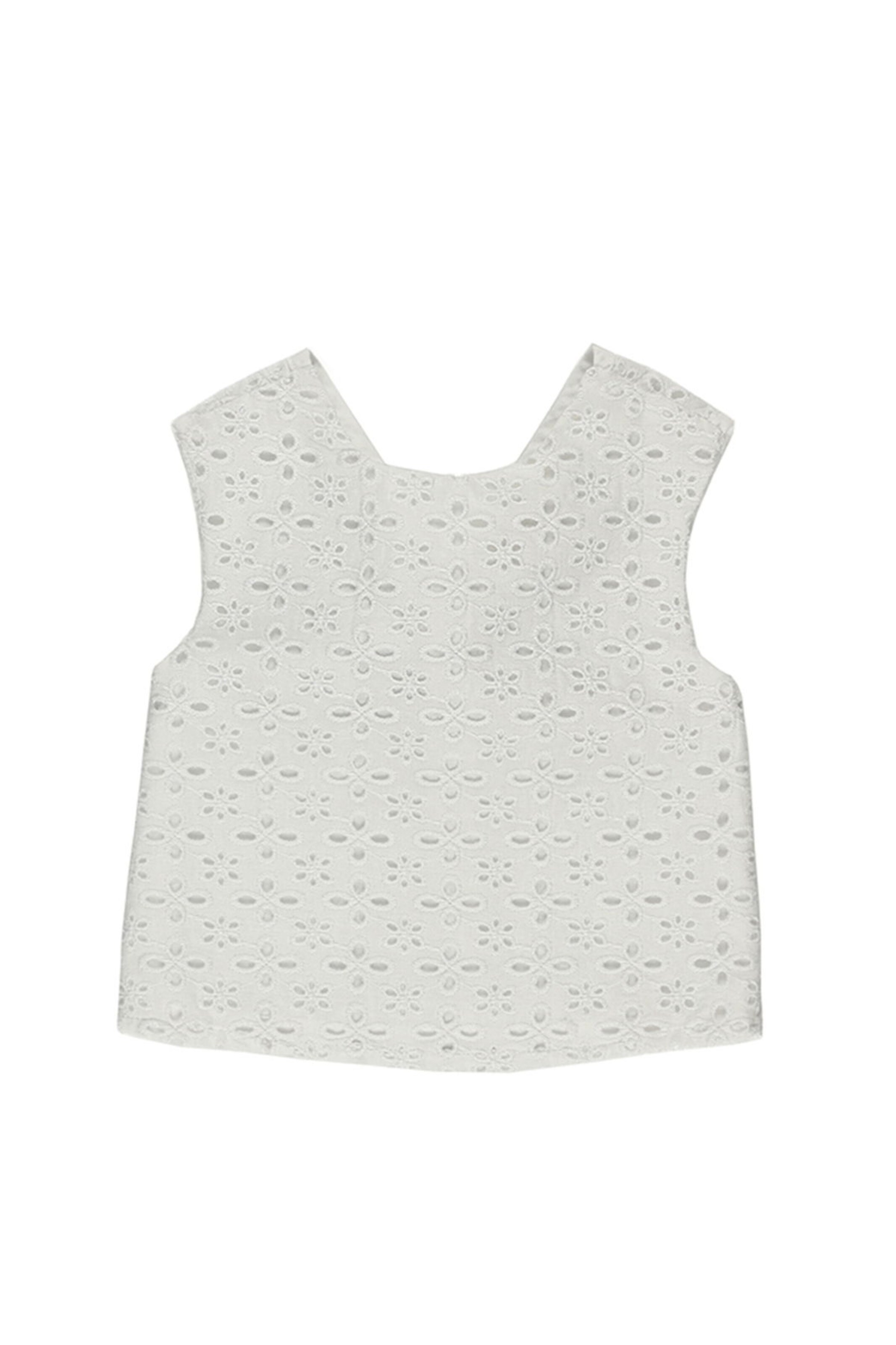 Panço Blusentop in Weiß: Vorderseite