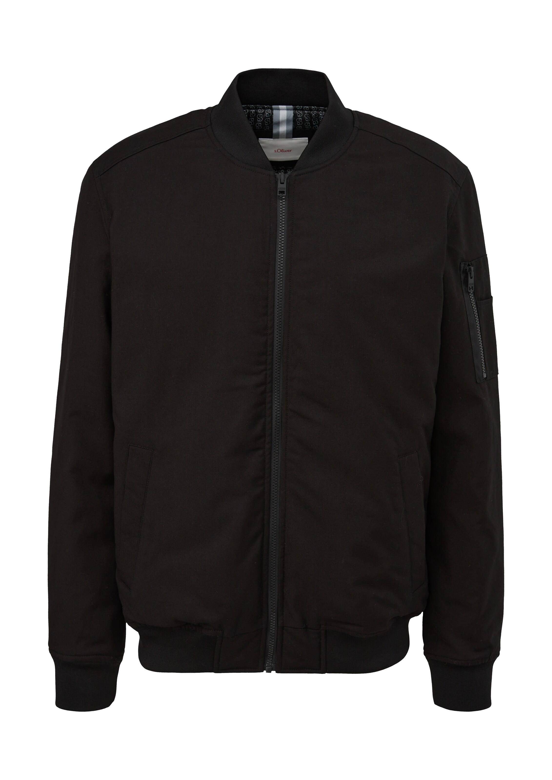 s.Oliver Übergangsjacke in Schwarz: Vorderseite