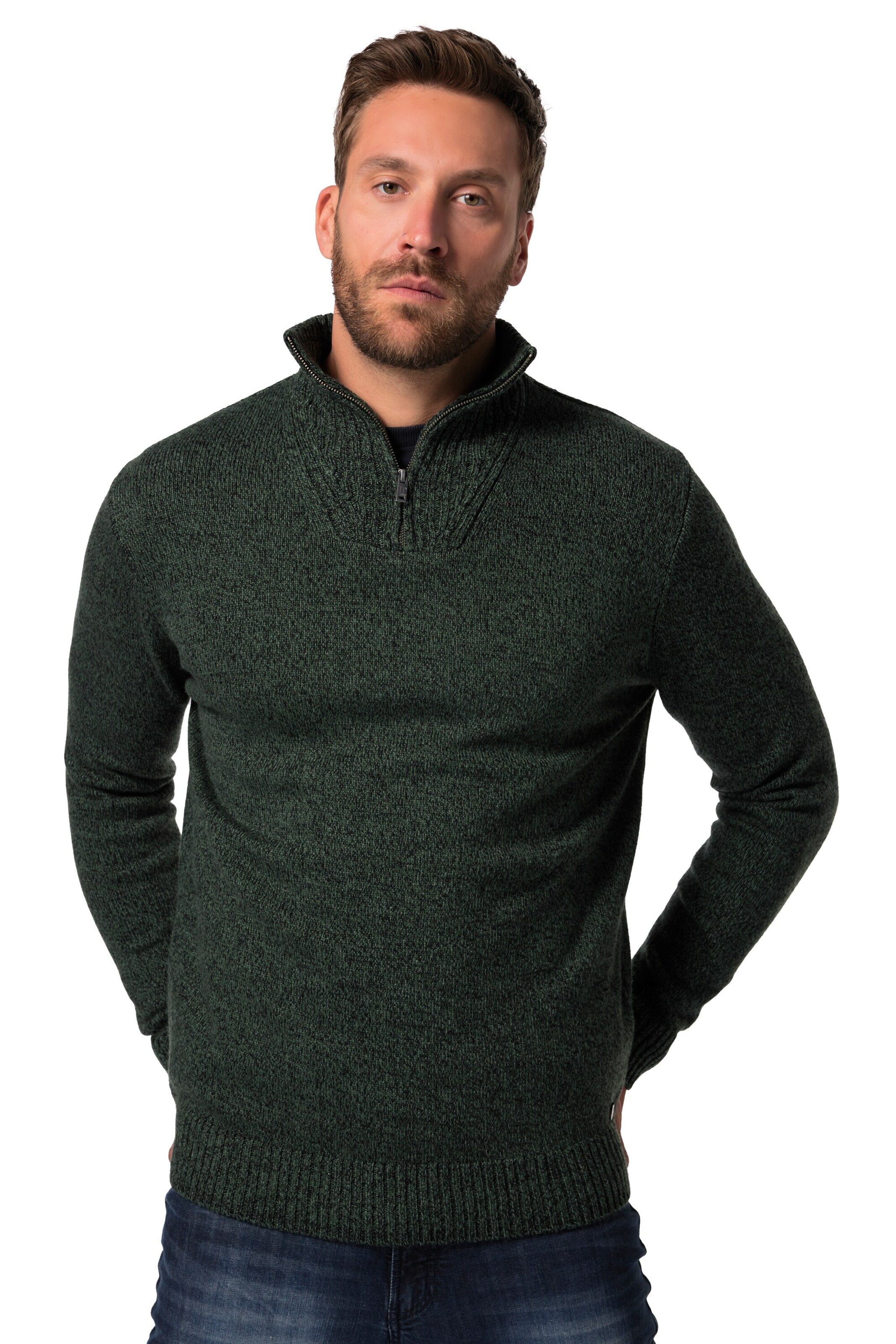 JP1880 Sweater in Green: front