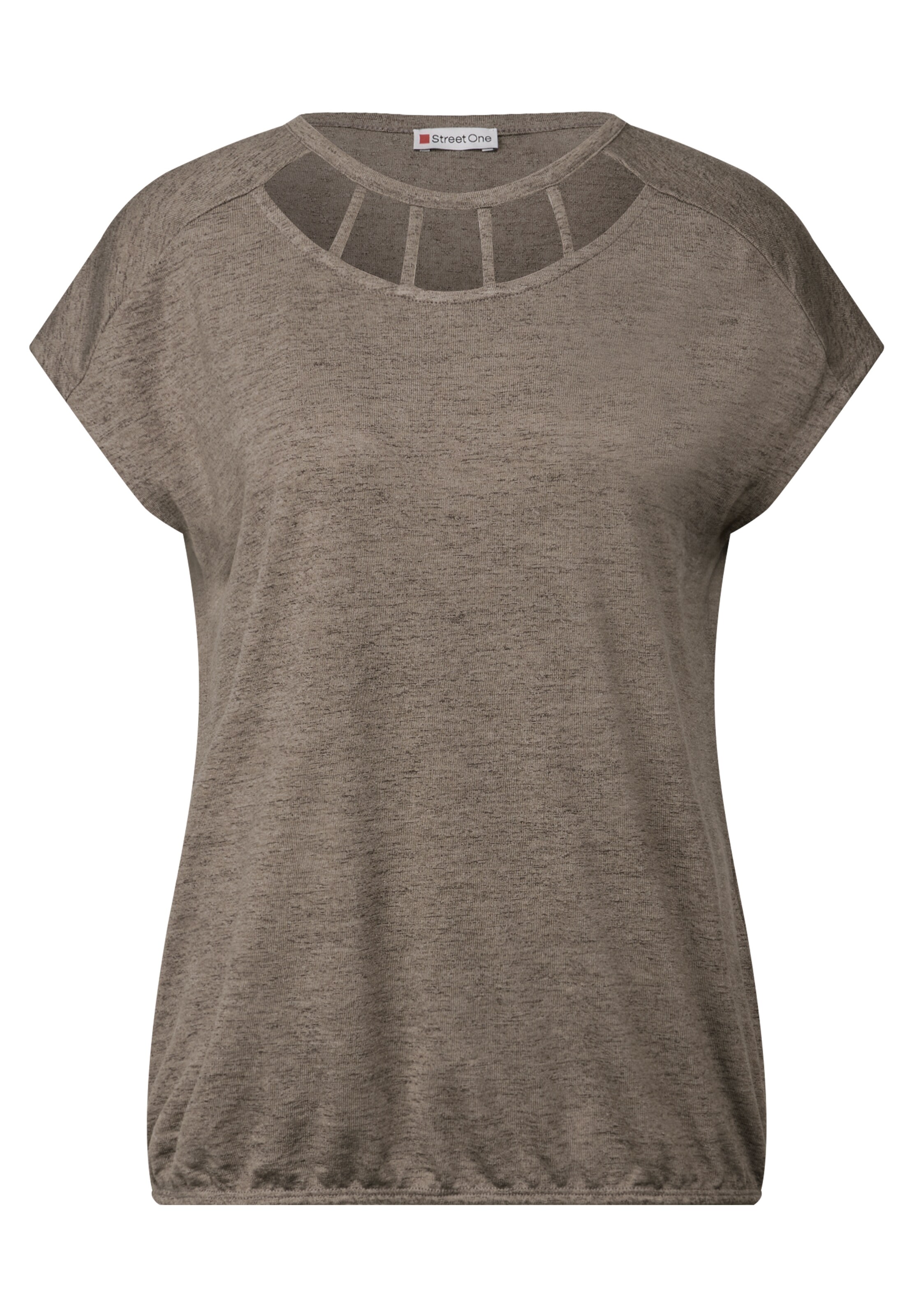 STREET ONE Shirt in Brown: front