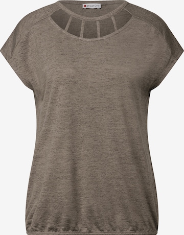 STREET ONE Shirt in Brown: front