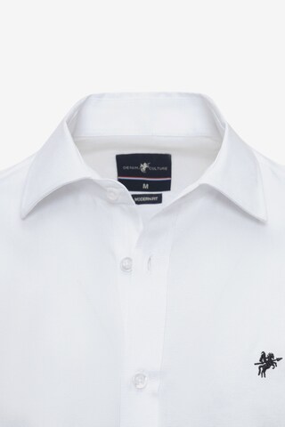 DENIM CULTURE Regular Fit Hemd 'Jon' in Weiß