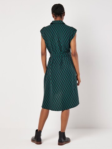 Apricot Kleid in Grün