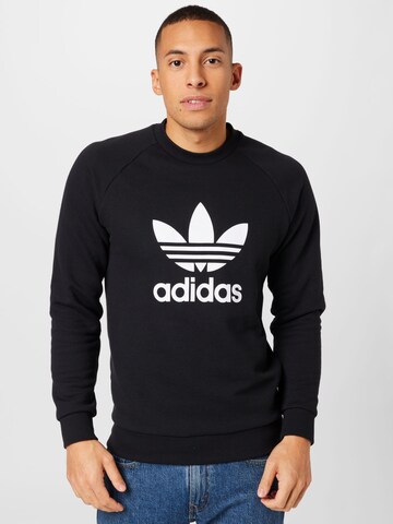 ADIDAS ORIGINALS Sweatshirt 'Adicolor Classics Trefoil' in Schwarz: Vorderseite