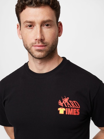 MARKET Shirt 'HARD TIMES PHYSICAL THERAPY' in Black