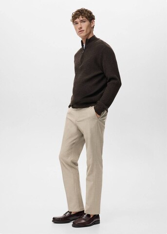 MANGO MAN Slimfit Hose 'Bologna' in Beige