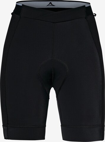 Schöffel Skinny Sportshorts in Schwarz: predná strana