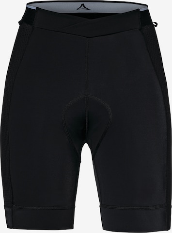 Schöffel Skinny Sportshorts in Schwarz: Vorderseite