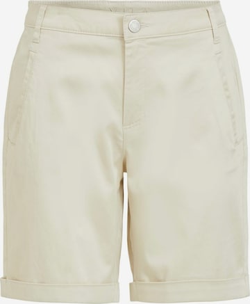 VILA Trousers in White: front