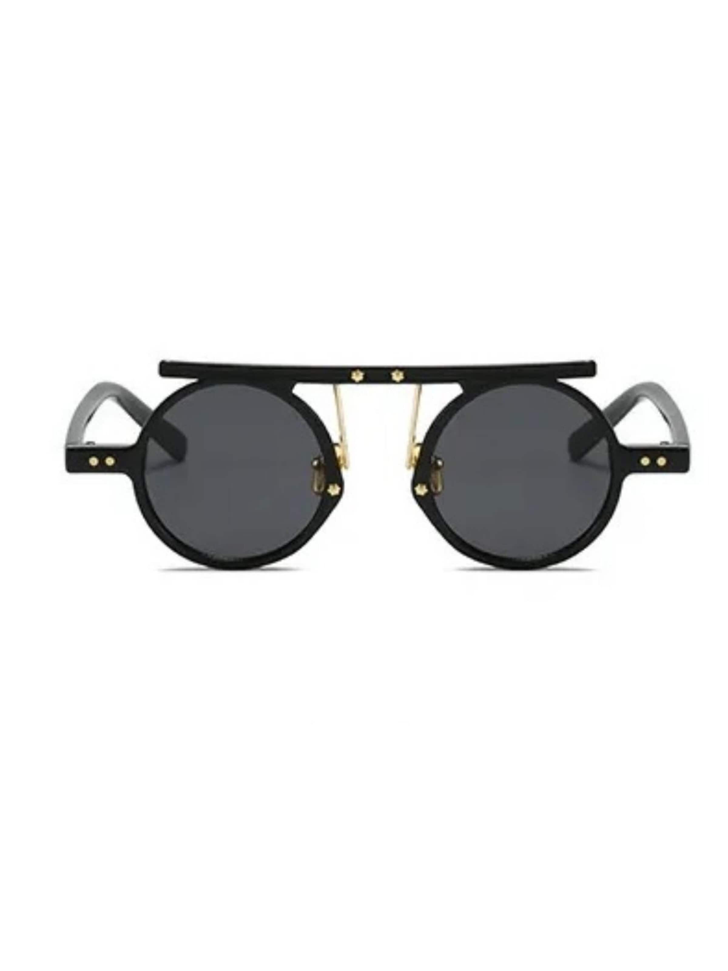 VEYREY Sunglasses 'Herren-sonnenbrille Punnyostion' in Black: front