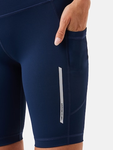 SWEDEMOUNT Skinny Sportbroek 'Core' in Blauw