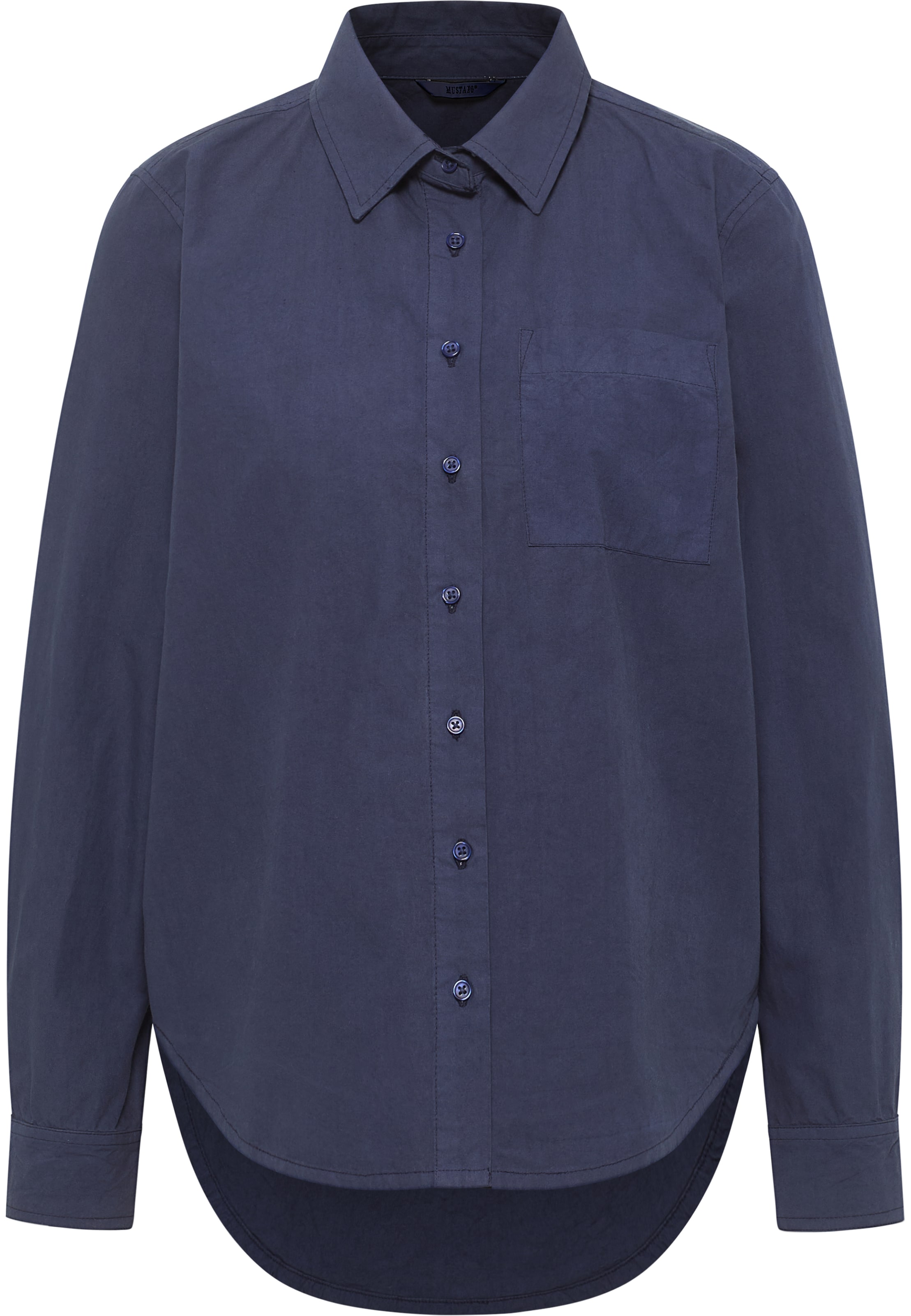 MUSTANG Bluse 'Bignell' in Blau: Vorderseite