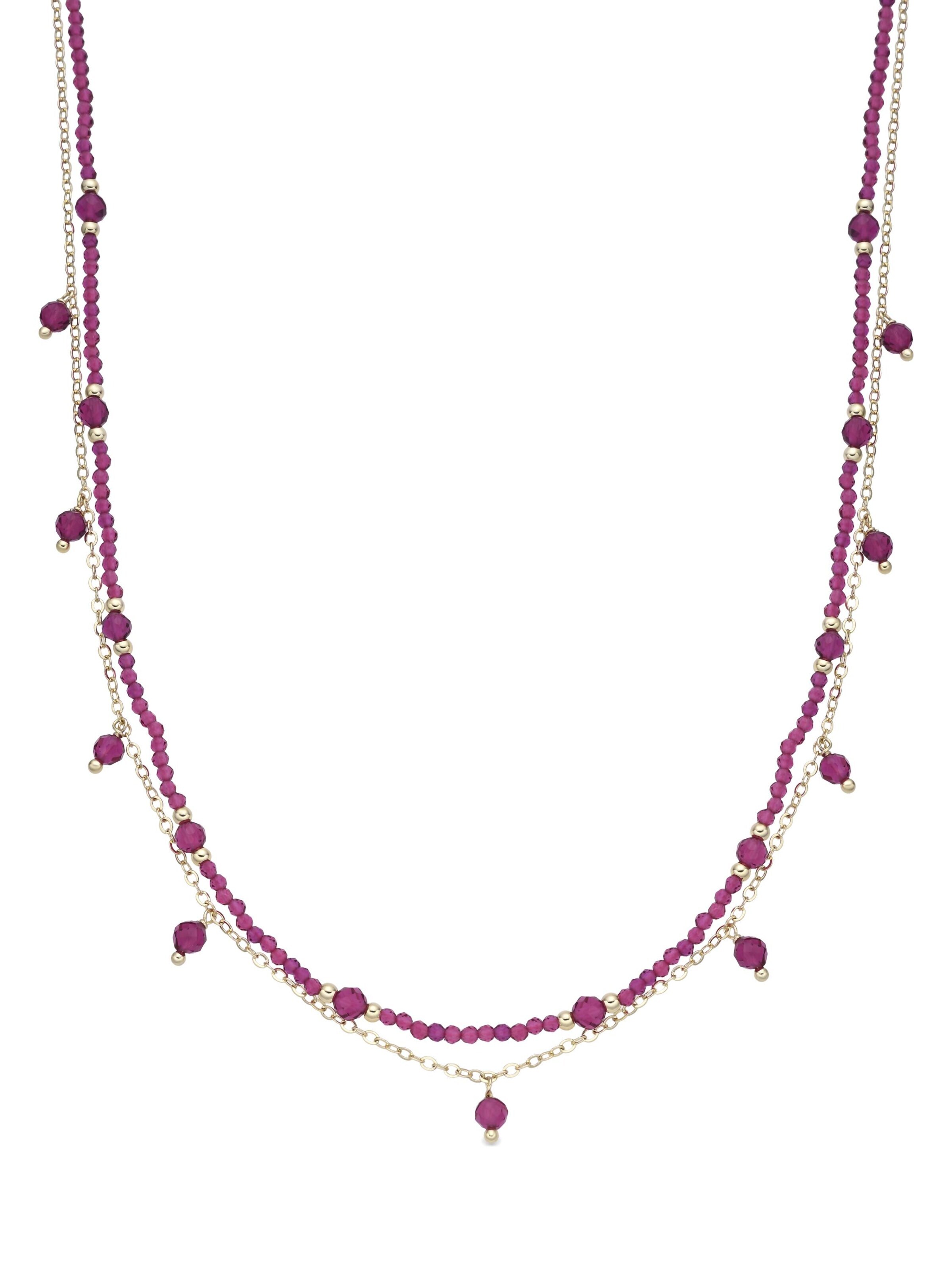 Luxenter Řetízek 'Aira' – pink: přední strana