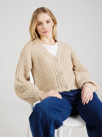 MSCH COPENHAGEN Knit Cardigan 'Inesse Heidi' in Beige