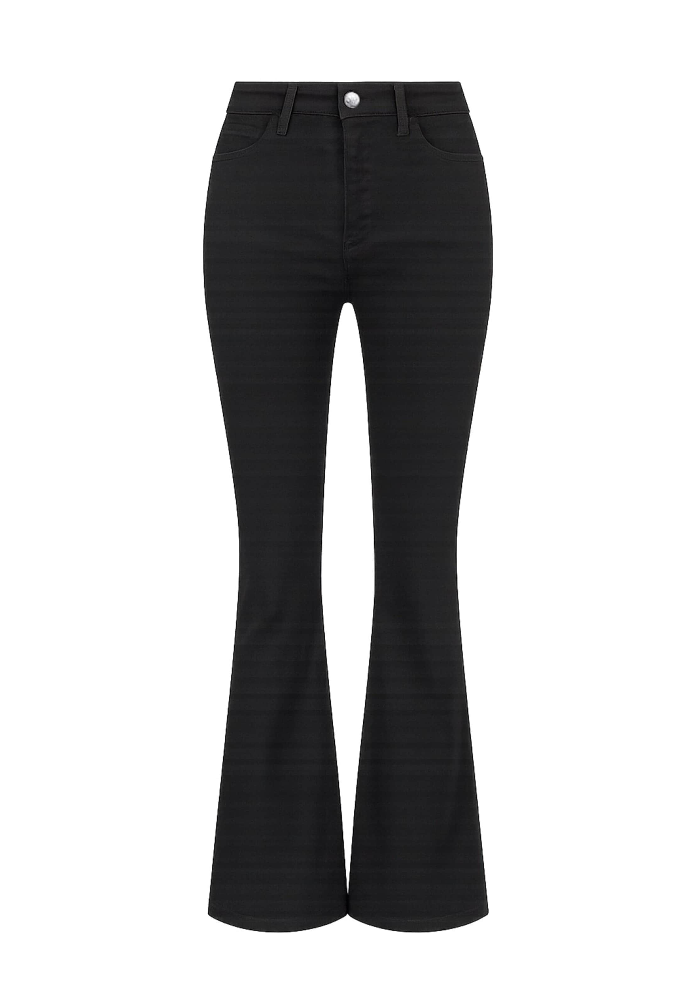 DEF Bootcut Džíny – černá: přední strana