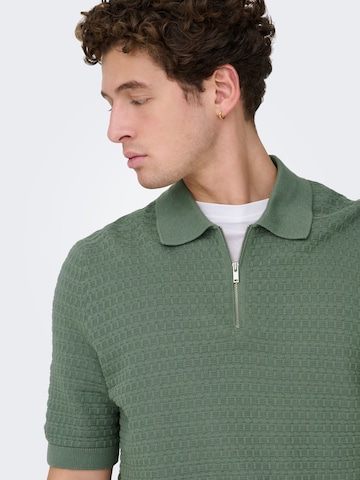 Only & Sons Sweater 'ONSMENU' in Green