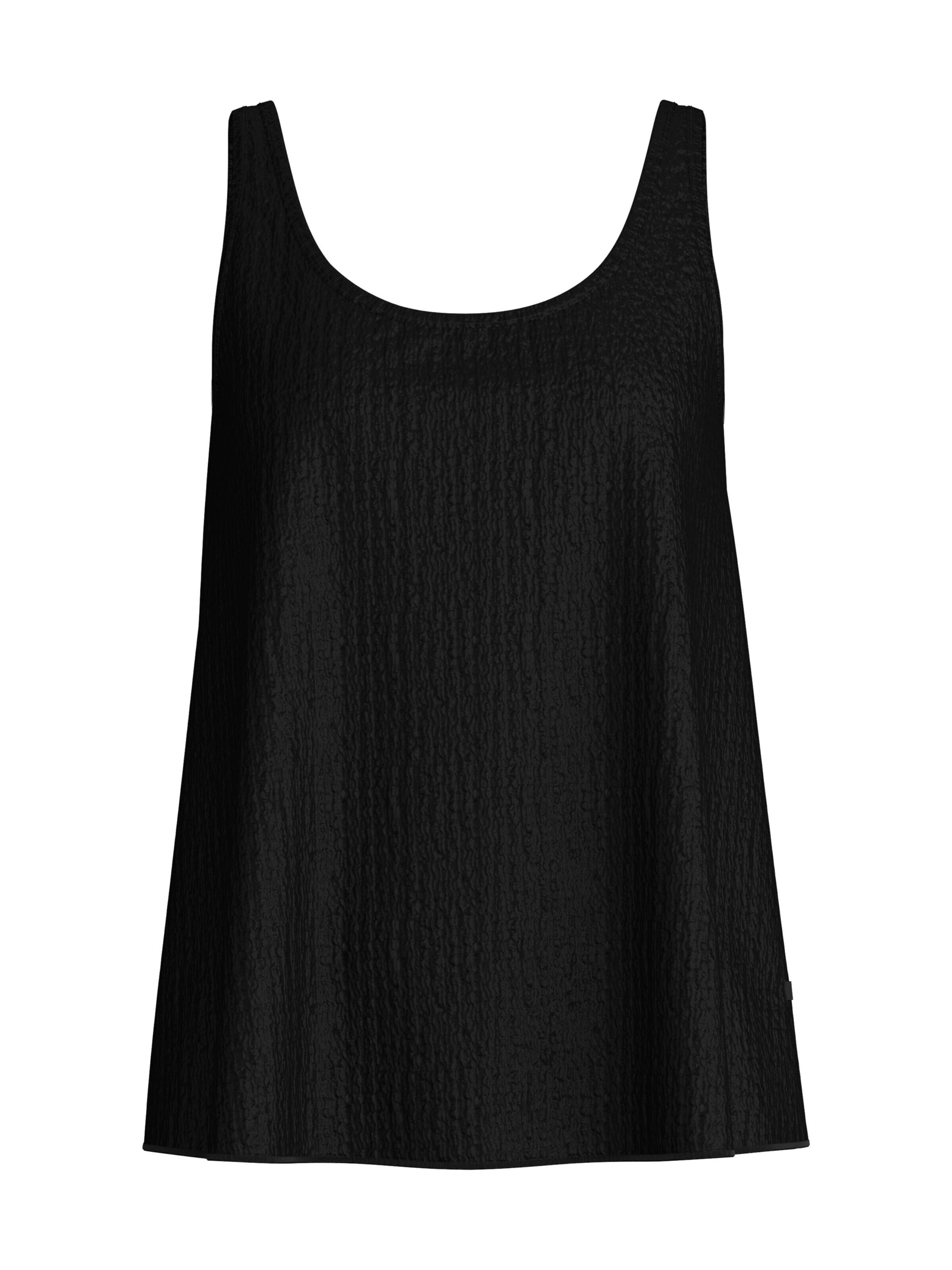 Camicia da notte 'Favourites Layering' di CALIDA in nero: frontale
