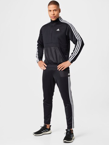 juoda ADIDAS SPORTSWEAR Treniruočių kostiumas: priekis