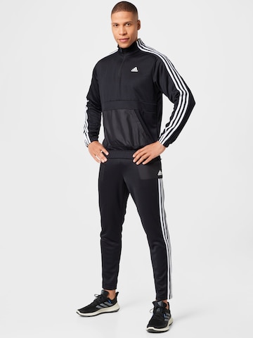 ADIDAS SPORTSWEAR - Fato de treino em preto: frente