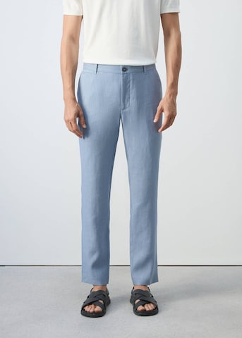 MANGO MAN Slimfit Hose 'Oyster' in Blau: Vorderseite