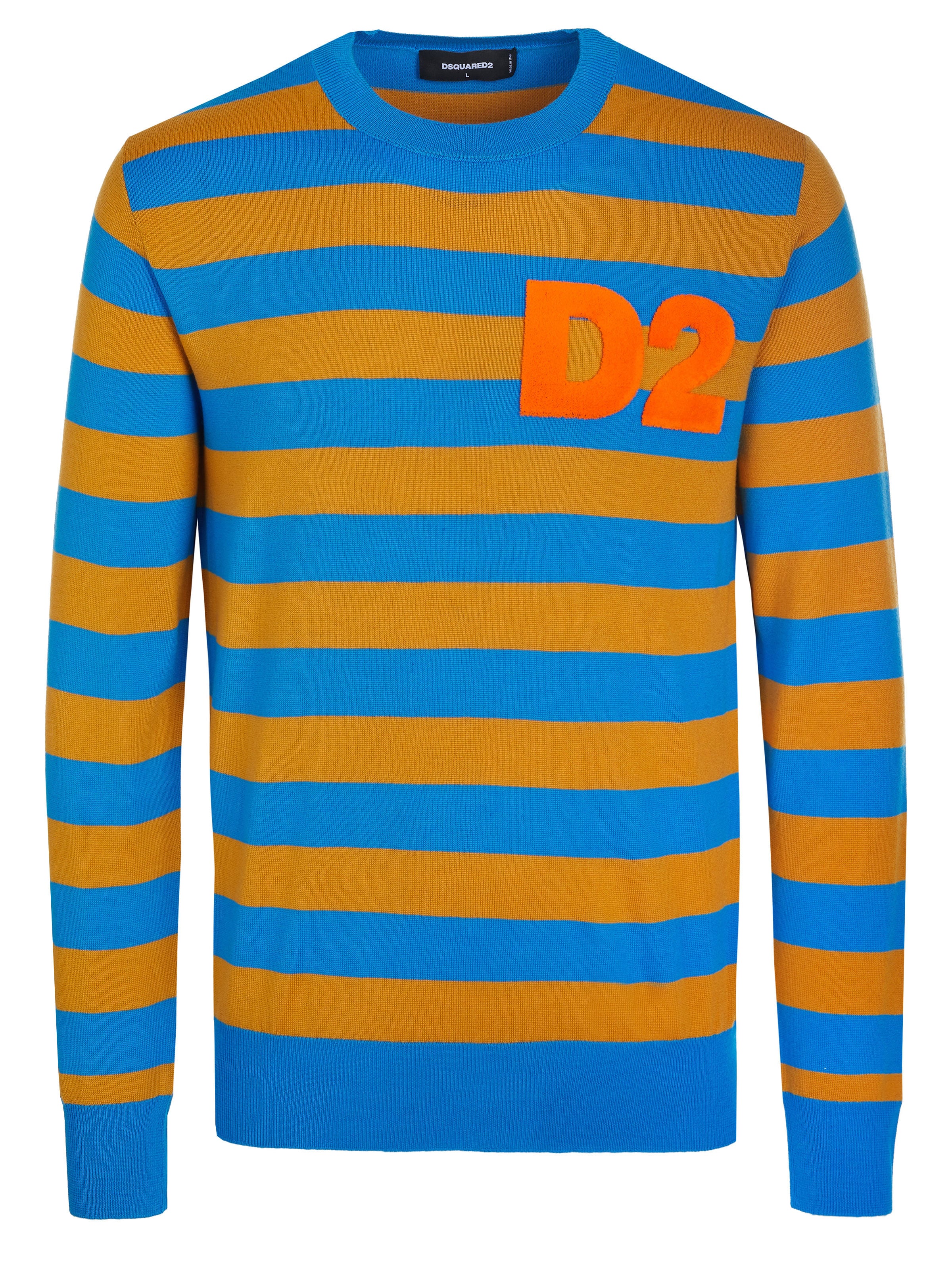 DS2 Sweater 'Dsquared2 Pullover' in Blue: front