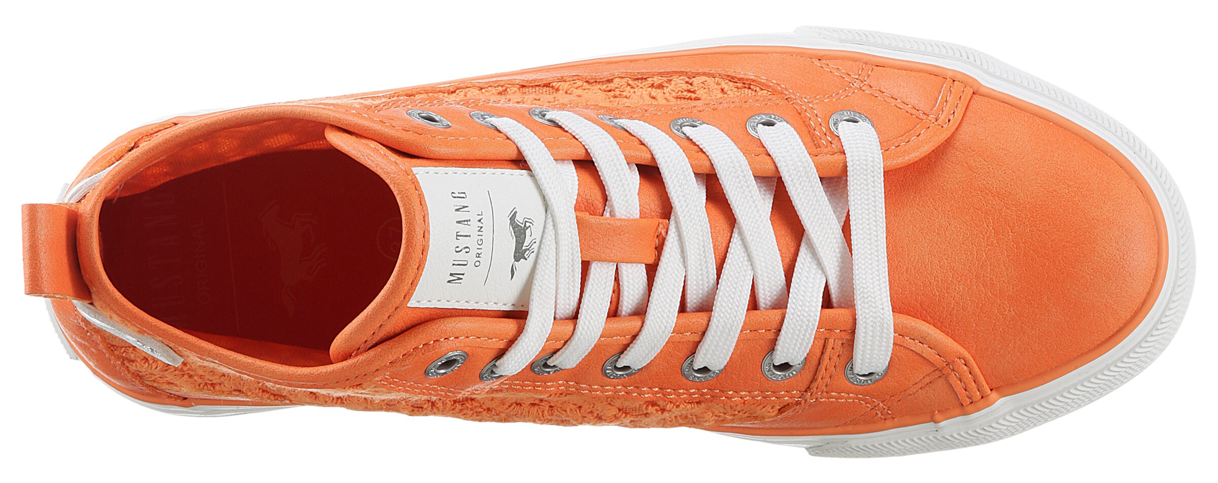 MUSTANG High-Top Sneakers in Orange