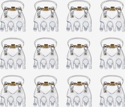 soho Hair accesoires Hårsmykke 'Lucca Mini Hair Clips - Transparent' i 2.5 cm x 2.5 cm i transparent, Produktvisning
