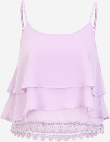 OBJECT Petite Top 'ANNA' in Lila: voorkant
