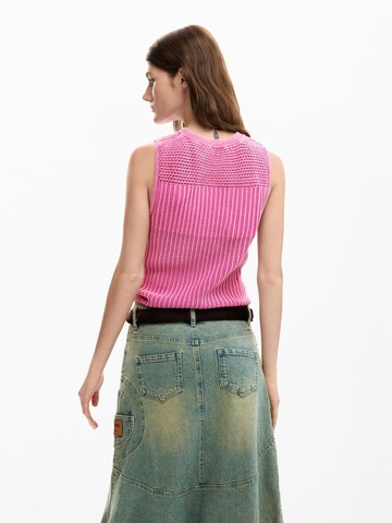 Desigual Свитер в Ярко-розовый