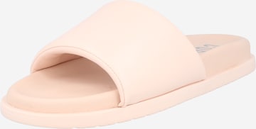 Copenhagen Mules in Pink: front