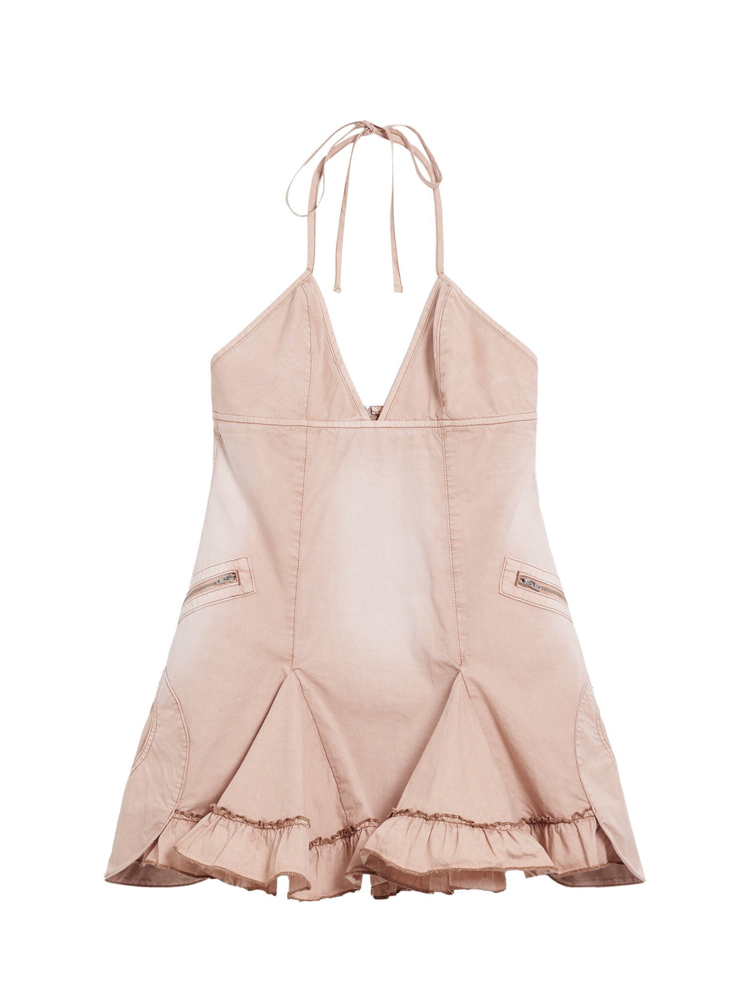 raudona Desigual Suknelė: priekis