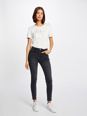 Morgan T-Shirt 'DEXCLU' in Weiß