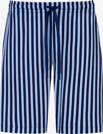 Mey Pyjamahose 'Graphic Stripes' in Blau: Vorderseite