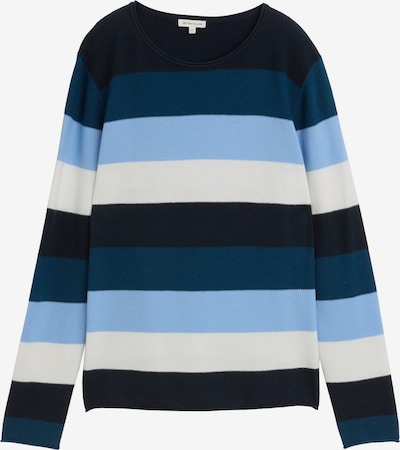 Megztinis iš TOM TAILOR, spalva – tamsiai mėlyna / šviesiai mėlyna / tamsiai mėlyna / balta, Prekių apžvalga