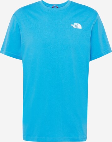 Coupe regular T-Shirt fonctionnel 'Red Box' THE NORTH FACE en bleu : devant