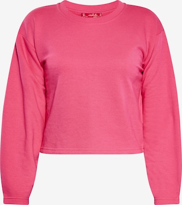 swirly Sweatshirt in Roze: voorkant