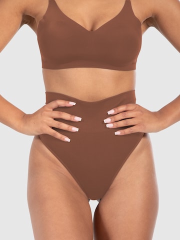 Smilodox Shapingslip in Bruin: voorkant