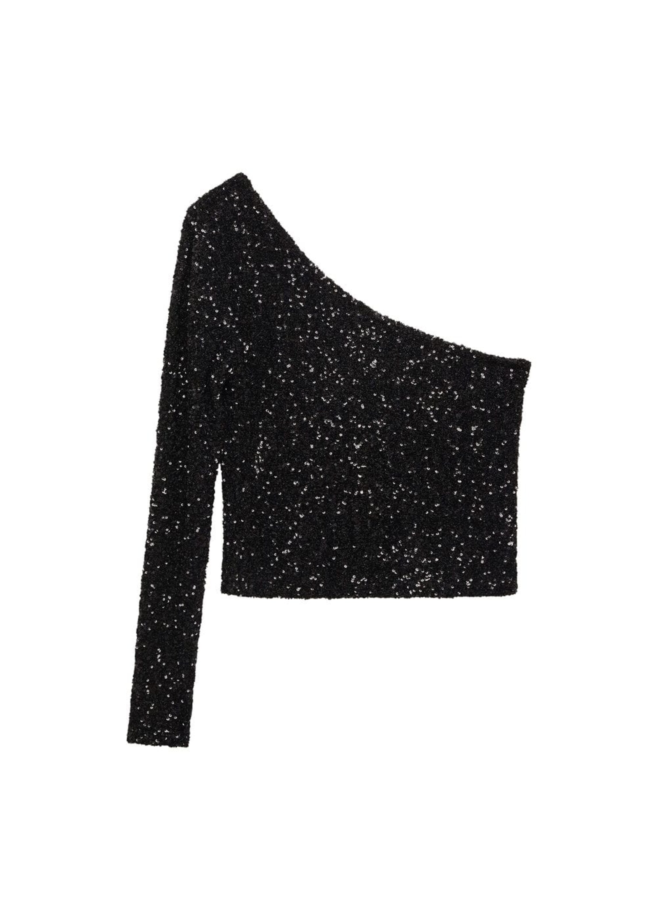 MANGO Tričko 'Xena' - Čierna: predná strana