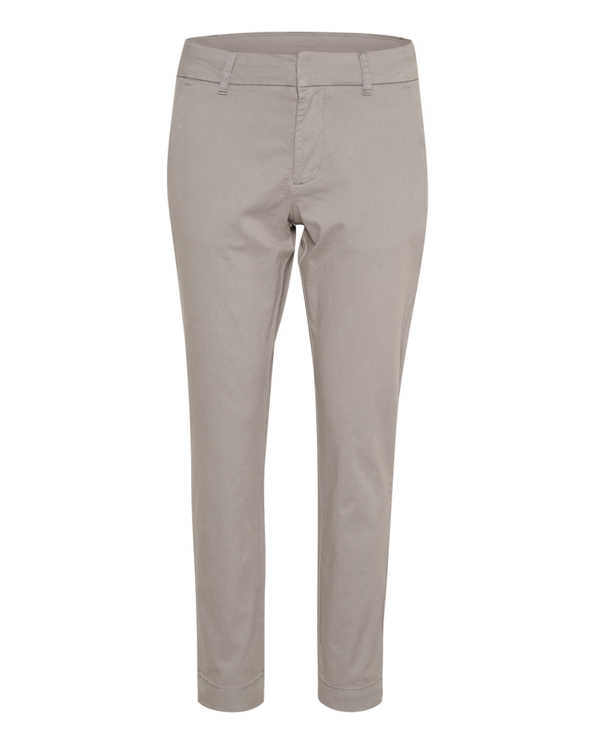Kaffe regular Lærredsbukser 'Mette' i grå: forside
