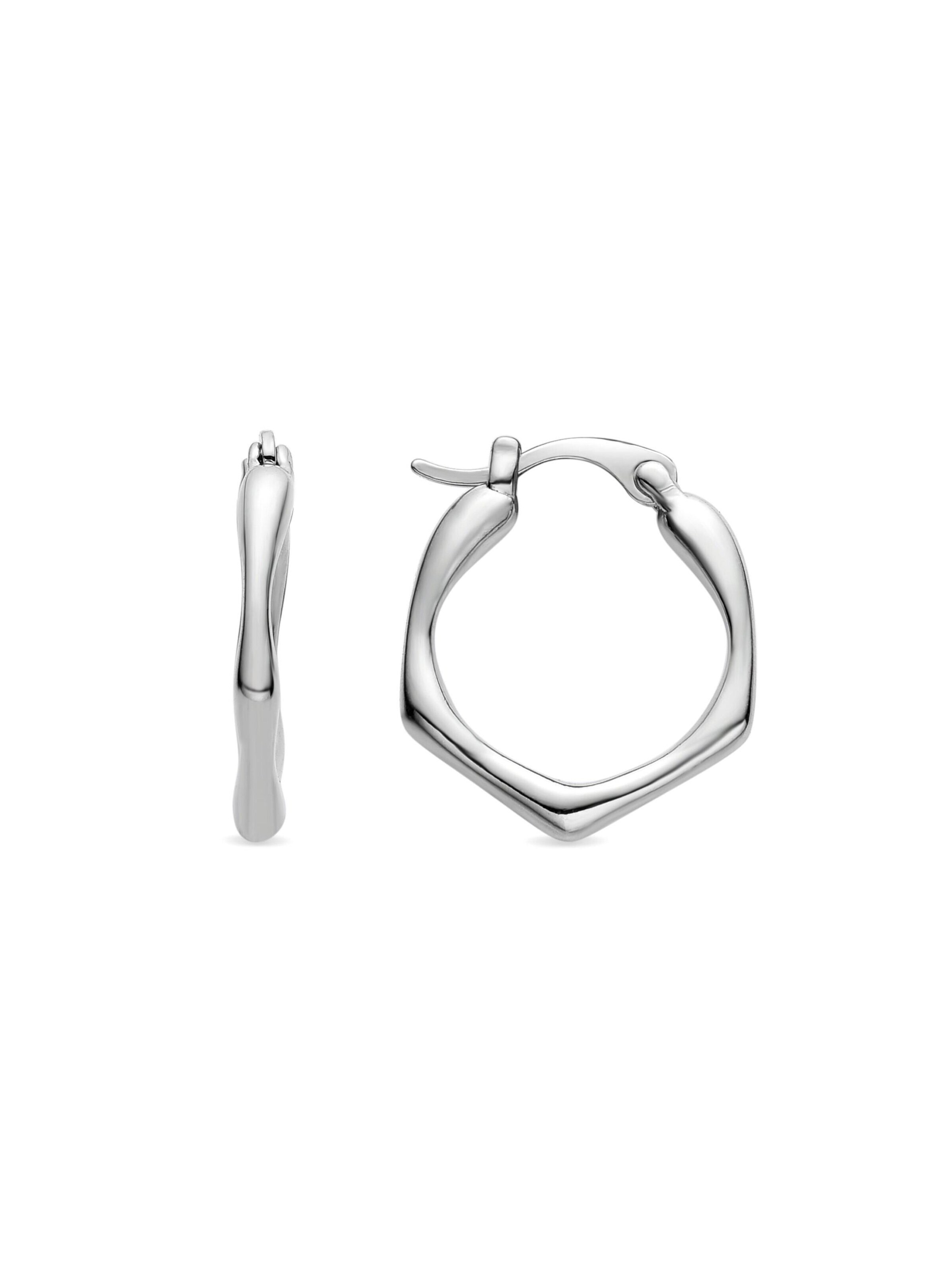 Luxenter Earrings 'Meria' in Silver: front