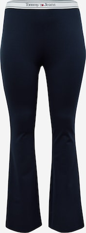 Tommy Jeans Curve Flared Leggings in Blauw: voorkant