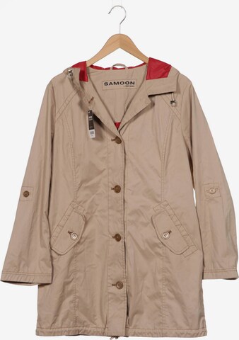 SAMOON Jacket & Coat in XL in Beige: front