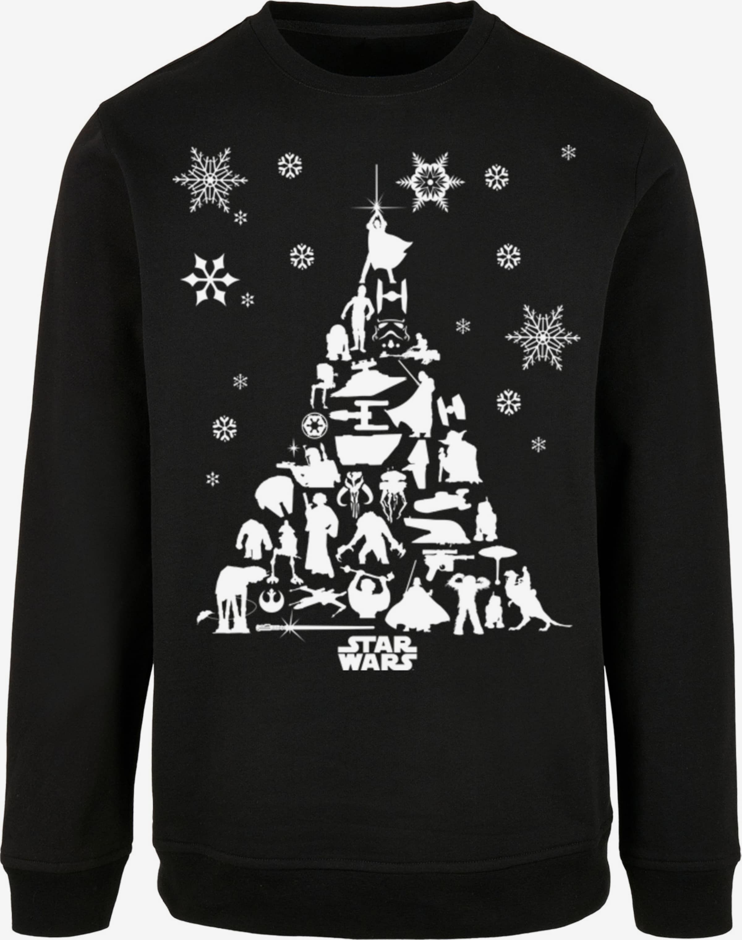 F4NT4STIC Sweatshirt 'Star Wars Christmas Weihnachtsbaum' in Black | ABOUT  YOU