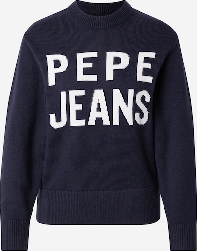 Megztinis iš Pepe Jeans, spalva – tamsiai mėlyna / balta, Prekių apžvalga